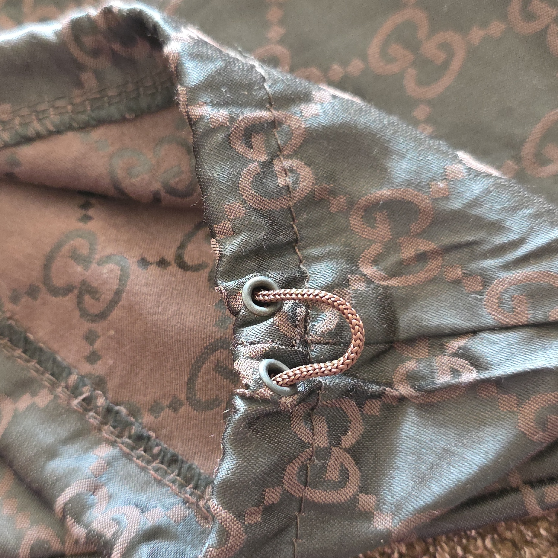 Gucci Authentic Satin Logo Dust Bag Euvc